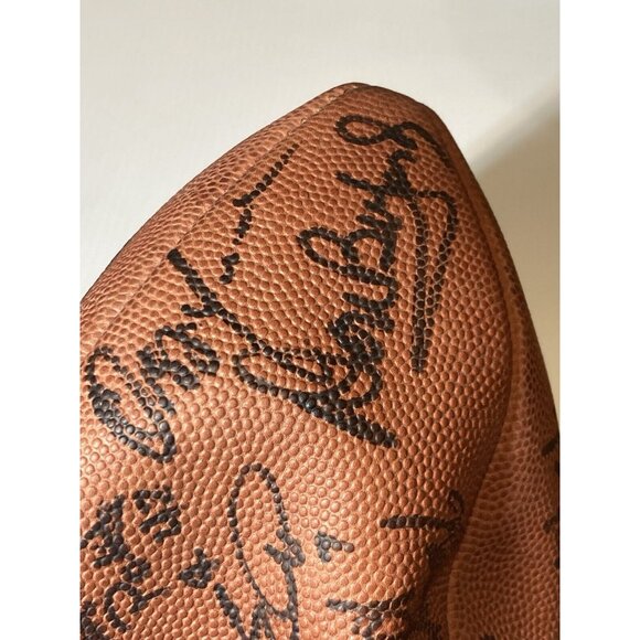 Vtg Autographed Signed Football Doesn’t Hold Air Dan Marino Tony Siragusa +more - Picture 12 of 16